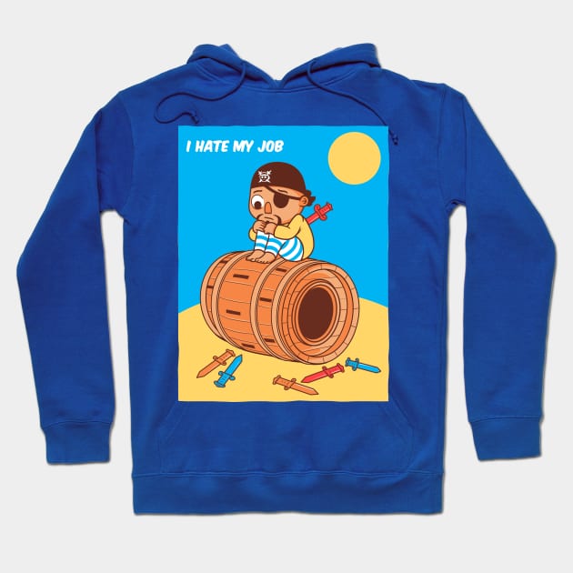 i hate my job Hoodie by Eoli Studio